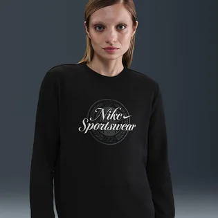 Світшот жіночий Nike Sportswear Club Fleece Graphic Crew Black HV2342-010