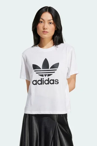Футболка жіноча Adidas Adicolor Trefoil Boxy White IN8441