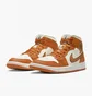 Кросівки жіночі Air Jordan 1 Mid Se Brown/Beige Dv1302-100