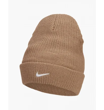 Шапка унисекс Nike U Nsw Beanie Utility Swoosh Brown Dv3342-200
