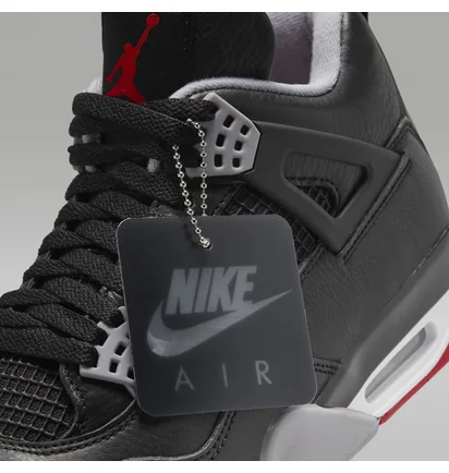 Кросівки чоловічі Air Jordan 4 Retro Bred Reimagined Black FV5029-006
