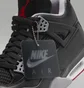 Кросівки чоловічі Air Jordan 4 Retro Bred Reimagined Black FV5029-006
