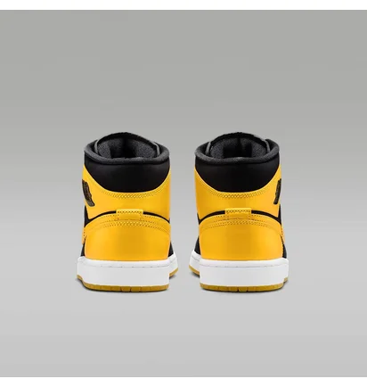 Кроссовки мужские Air Jordan 1 Mid Se Black/Yellow HJ6654-071
