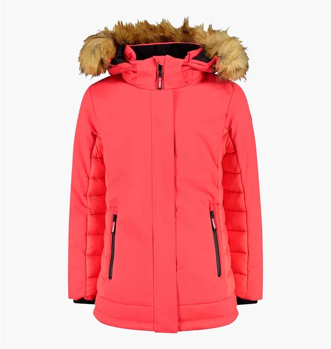 Куртка дитяча CMP Jacket Snaps Hood Twill Pink 34K3385-B812
