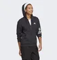 Толстовка жіноча Adidas Essentials Linear Full-Zip French Terry Hoodie Black Ic6863