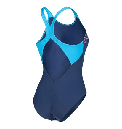 Купальник женский Arena Flowing Swimsuit V Back Blue 010256-780