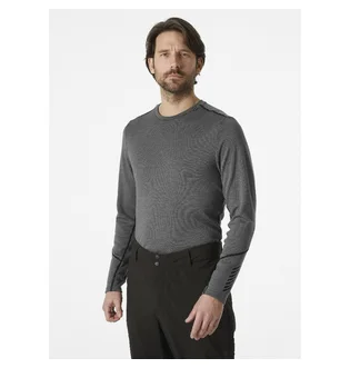 Термобелье мужское Helly Hansen Lifa Merino Midweight Crew Grey 49364-876