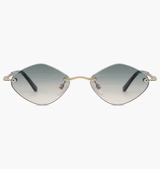 Солнцезащитные очки женские Carolina Lemke Gold/Green CL3337-С1