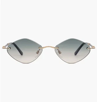 Солнцезащитные очки женские Carolina Lemke Gold/Green CL3337-С1