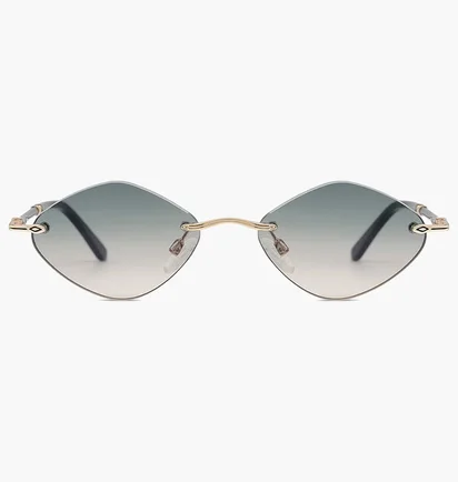 Солнцезащитные очки женские Carolina Lemke Gold/Green CL3337-С1