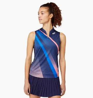 Майка женская Asics Match Graphic Tank Blue 2042A190-400