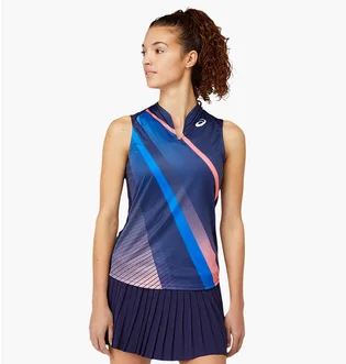 Майка женская Asics Match Graphic Tank Blue 2042A190-400
