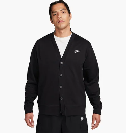 Сорочка чоловіча Nike Club Knit Fairway Cardigan Black FN3898-010