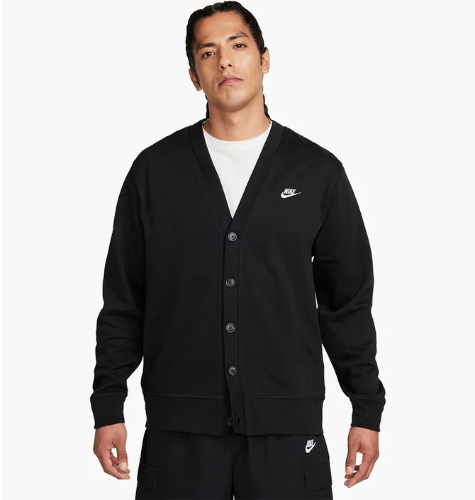 Сорочка чоловіча Nike Club Knit Fairway Cardigan Black FN3898-010