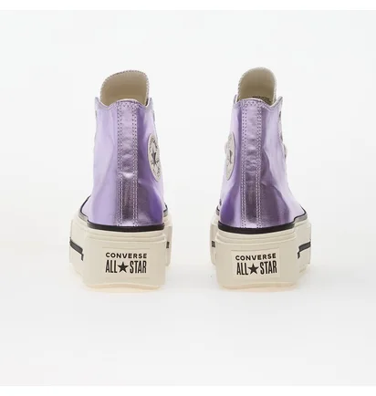 Кеды женские Converse Chuck Taylor All Star Lift Double Stack Platform Metallic Violet A15163C