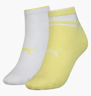Шкарпетки жіночі Puma Structure White/Yellow (2 пари) 103002001-013