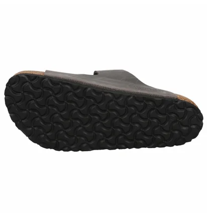 Тапочки мужские BIRKENSTOCK Arizona Oiled Leather Soft Footbed Sandals Grey 552801