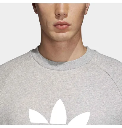 Свитшот мужской Adidas Trefoil Crew Grey Cy4573