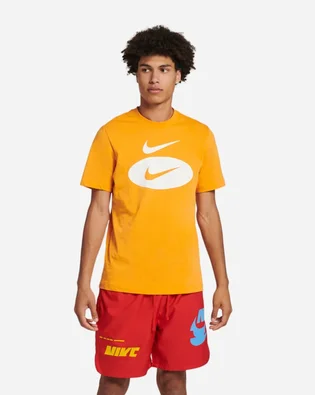 Футболка мужская Nike Nsw Swoosh Oval Tee Orange Dm6343-886