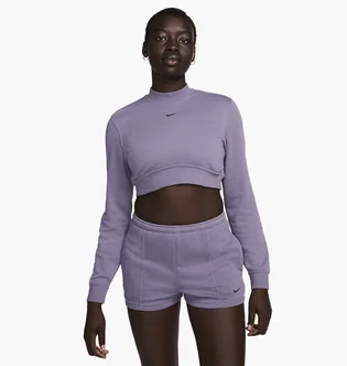 Кофта женская Nike Nsw Chll Ft Crp Crew Violet FN2476-509
