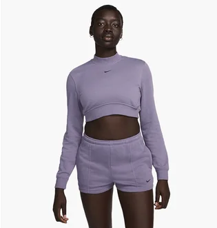 Кофта женская Nike Nsw Chll Ft Crp Crew Violet FN2476-509