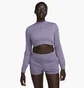 Кофта женская Nike Nsw Chll Ft Crp Crew Violet FN2476-509