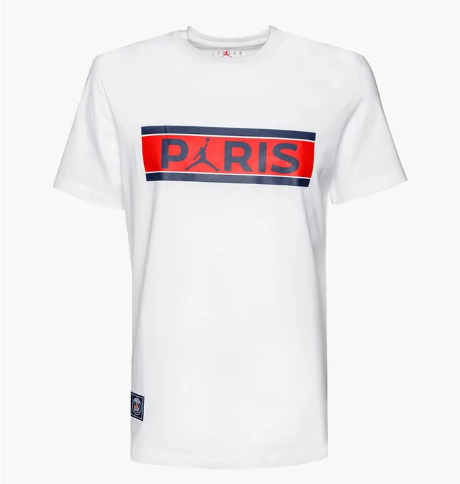 Футболка чоловіча Nike Air Jordan Psg Wordmark Tee White DB6510-100