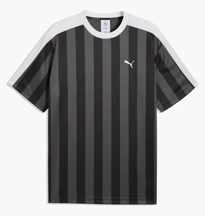 Футболка чоловіча Puma Ess T7 Striped Jersey Black/Grey 692195-01