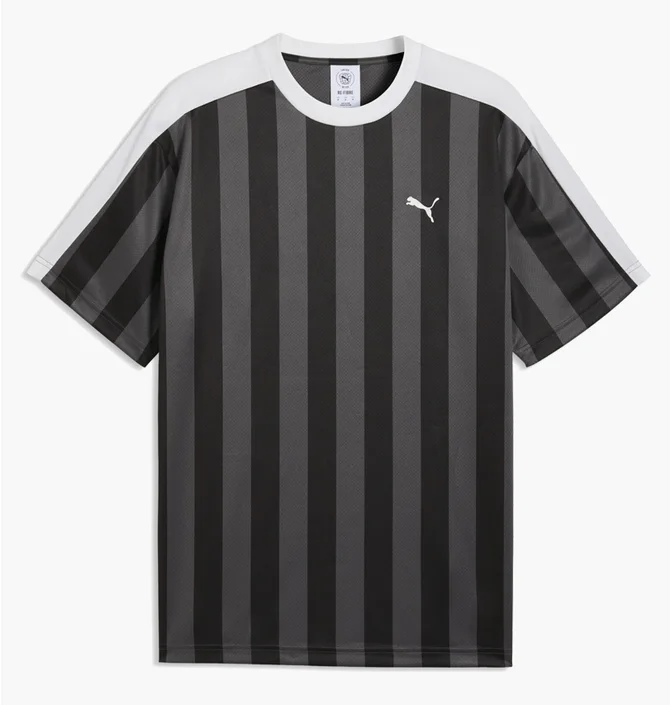 Футболка чоловіча Puma Ess T7 Striped Jersey Black/Grey 692195-01
