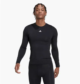 Лонгслів чоловічий Adidas Techfit Training Long Sleeve Black Hk2336