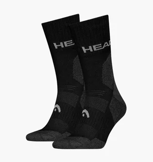 Носки мужские HEAD Hiking All Climates Crew Black/Grey (2 пары) 701229024-001