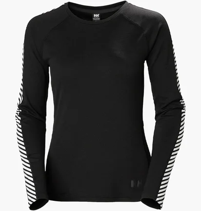 Термобелье мужское Helly Hansen Lifa Active Stripe Crew Black 49413-990