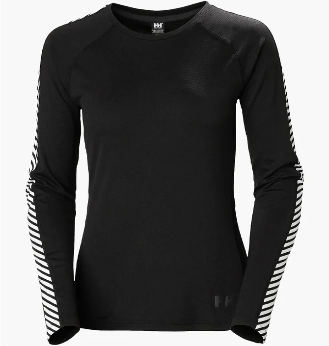 Термобелье мужское Helly Hansen Lifa Active Stripe Crew Black 49413-990