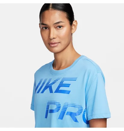 Футболка женская Nike Pro Grx Light Blue FQ4985-412
