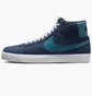 Кеды унисекс Nike Sb Zoom Blazer Mid Blue Fd0731-400