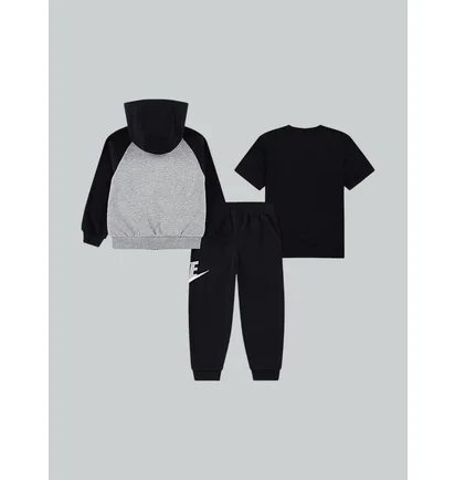Спортивный костюм детский Nike Kids Nkn Color Blocked Hbr Jogger S Black/Grey 86N341-023