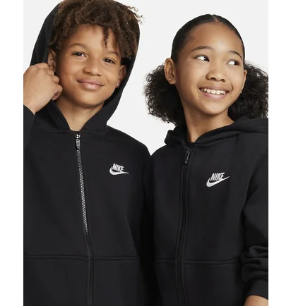 Толстовка детская Nike Nsw Club Flc Fz Black FD3004-010