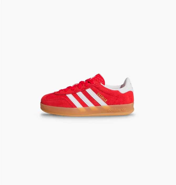 Кросівки дитячі Adidas Gazelle Indoor Red/White JS3801