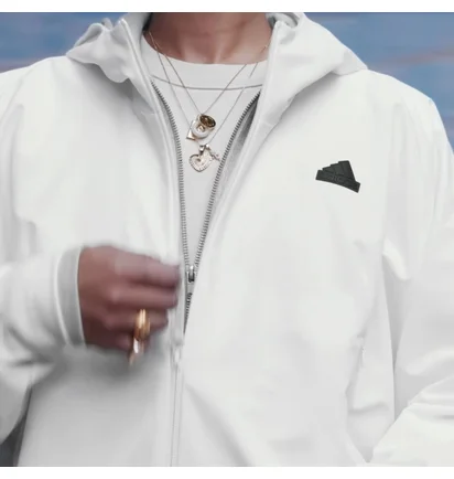 Олимпийка мужская Adidas Z.N.E. Woven Full-Zip Hooded Track Top White IN1843