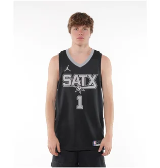 Майка мужская Air Jordan Nba Spurs Wembanyama Stm Jersey Black DO9543-014
