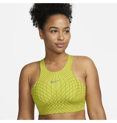 Топ женский Nike Df Swsh Hn Bra Green DV9994-308