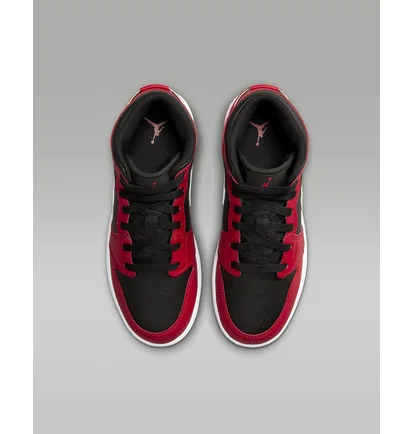 Кроссовки детские Air Jordan 1 Mid Gs Red/Black DQ8423-061