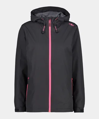 Вітровка жіноча CMP Woman Rain Jacket Fix Hood Black 39X6636-01UE