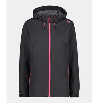 Ветровка женская CMP Woman Rain Jacket Fix Hood Black 39X6636-01UE