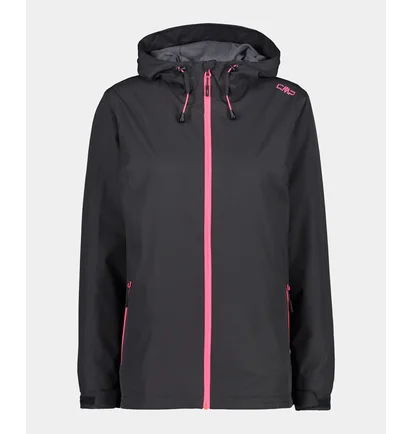 Ветровка женская CMP Woman Rain Jacket Fix Hood Black 39X6636-01UE