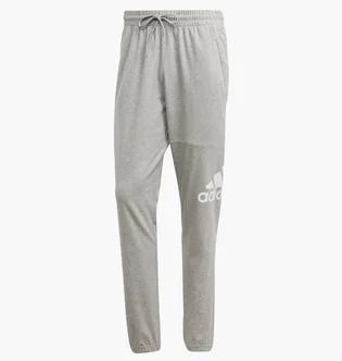 Штаны мужские Adidas Essentials Single Badge Jersey Tapered Grey IC9429