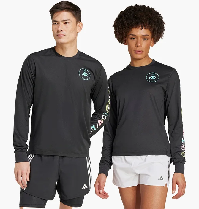 ᐉ Лонгслів унісекс Adidas Own The Run Runners Long Sleeve Black