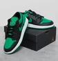 Кросівки дитячі Air Jordan Air 1 Low Junior Black/Green 553560-065