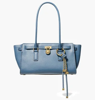 Сумка жіноча Michael Kors Hamilton Moderne Small Leather Satchel Blue 30F5GNXT0L-FRENCH-BLUE-126518