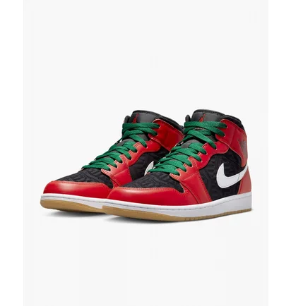 Кросівки чоловічі Air Jordan Retro 1 Mid Se Casual Shoes Red/Black Dq8417-006